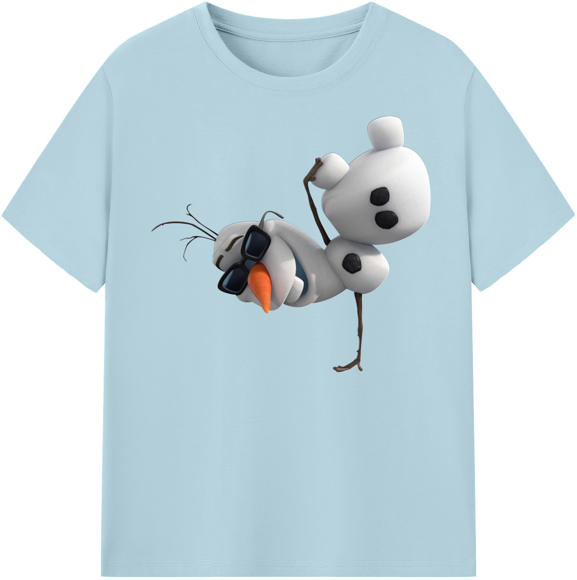 （画像用） アナと雪の女王 アンナ エルサ Frozen Anna Elsa 綿100％半袖Tシャツ（フロントプリント）